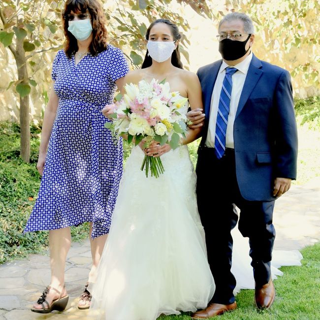 Anyone else walking down the aisle with both parents? 2