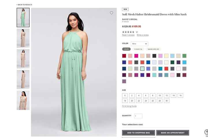 Bridesmaid dress help!