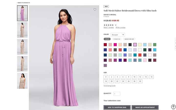 Bridesmaid dress help!