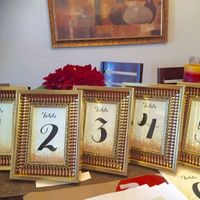DIY table numbers