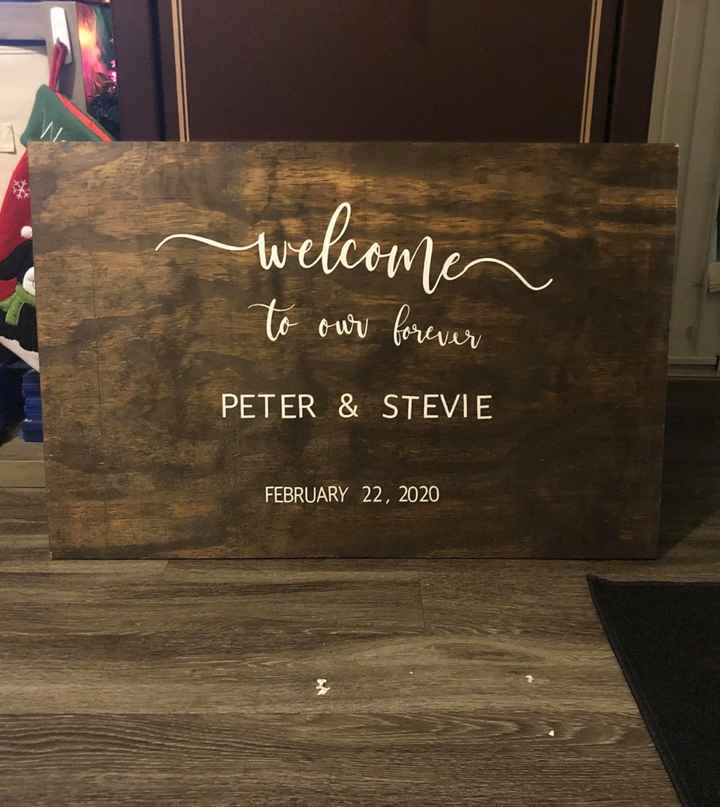 Our Welcome Sign.