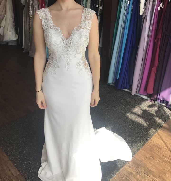 Trying on my dress anxiety!