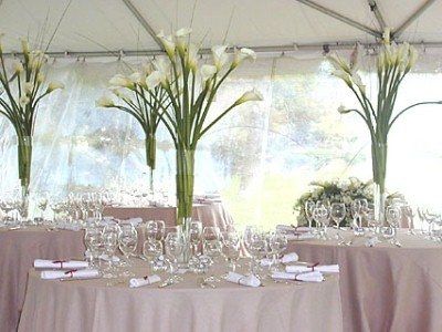 Pity Party Table for 1. Anyone use calla lilies? I need help