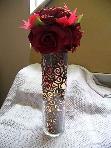 Centerpieces DONE!!!  Did mock-ups of my tables.  VERY PIC HEAVY!!!