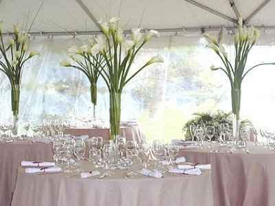Pity Party Table for 1. Anyone use calla lilies? I need help