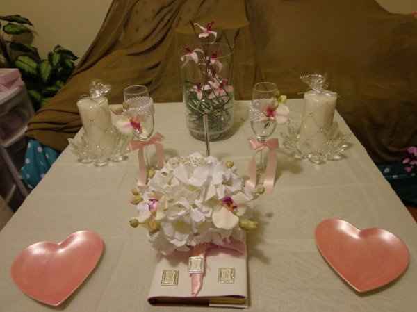 Centerpieces DONE!!!  Did mock-ups of my tables.  VERY PIC HEAVY!!!
