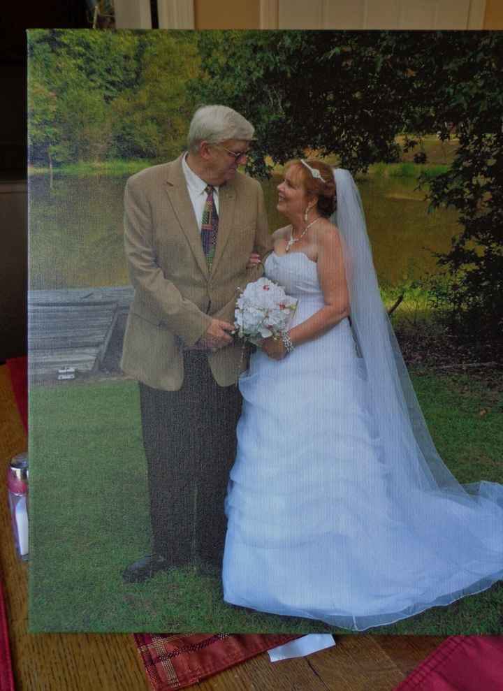 One of the perks of being the bride....
