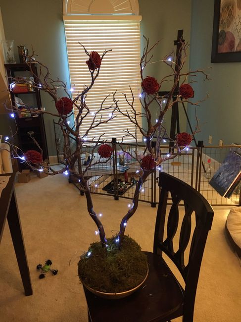 DIY centerpiece mock up