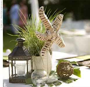 Beach wedding - need centerpiece advice please