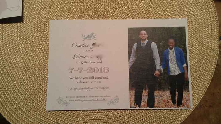 Save the Dates arrived today!! (pics)