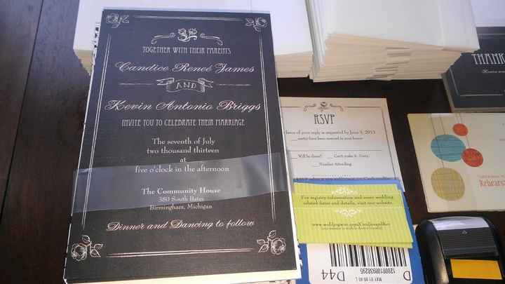 Invitations Are In!! and a little DIY sneak peak (*pics*)