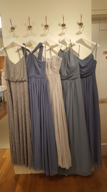 Mismatched BM dresses