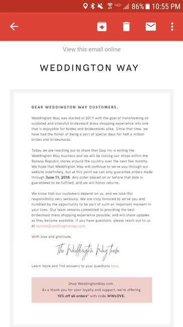 Weddington Way closing? 1