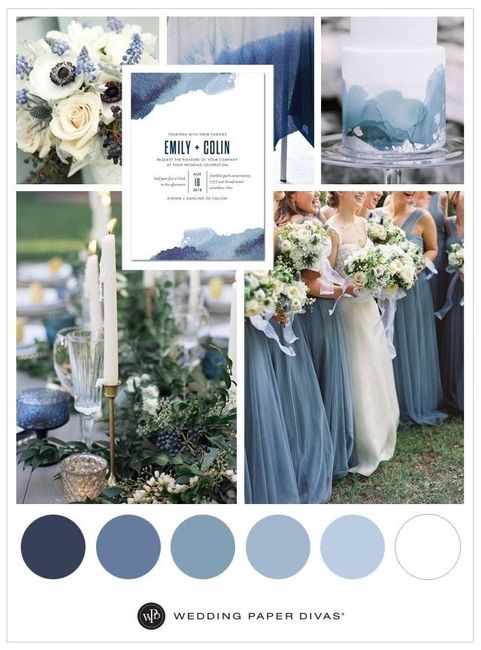 Color coordinating with steel blue! | Weddings, Planning | Wedding ...
