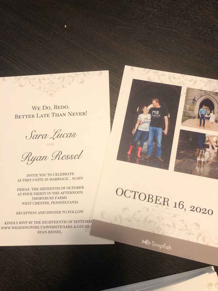 Fall Brides - Are you nervous to re-send your invites? - 1