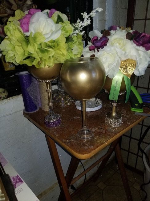 diy centerpiece trial! 2