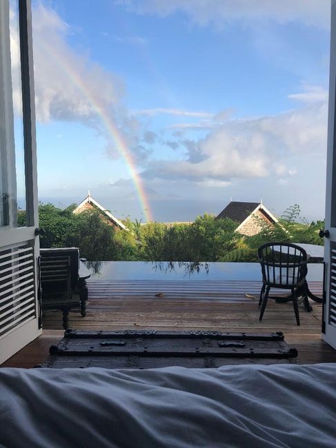 View from our bed.