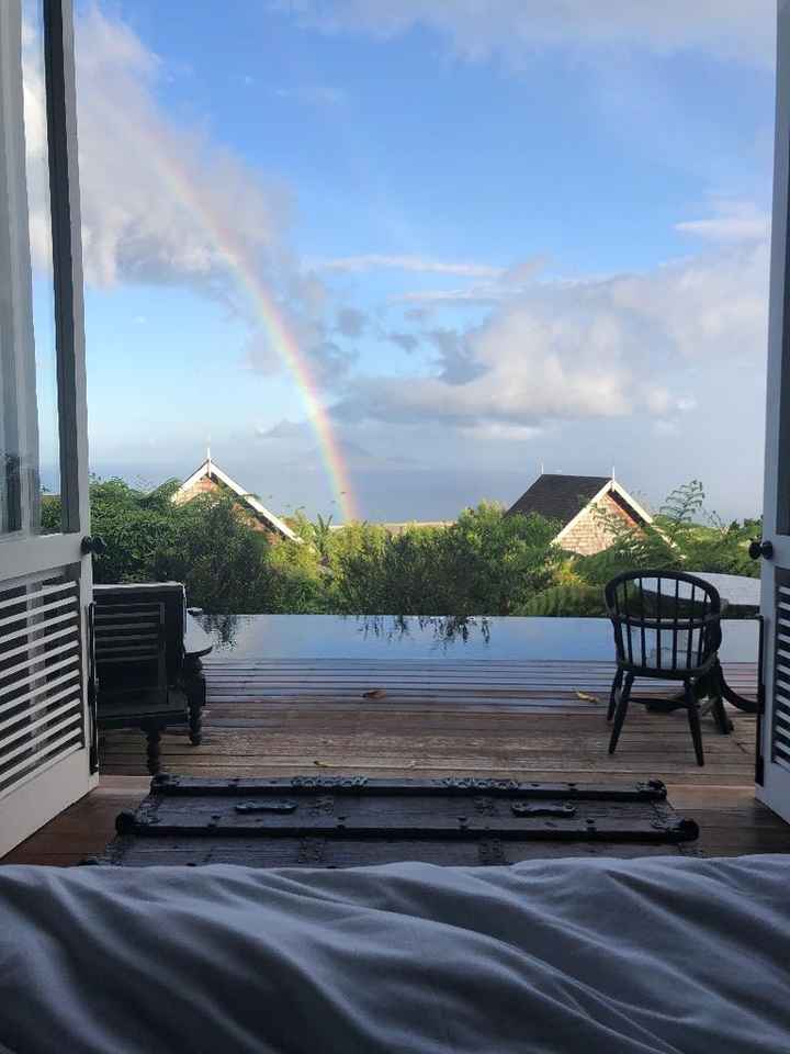 View from our bed.