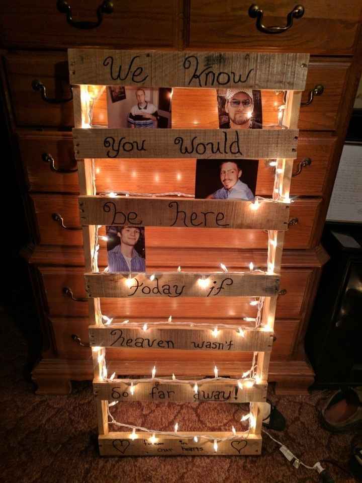 Memorial table ideas?