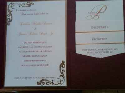 Puttin it all together...Invitations!!
