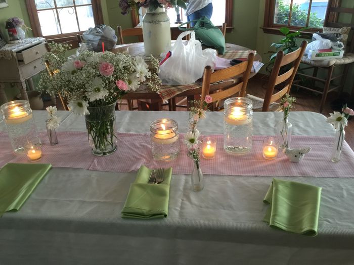 Practice table decor!!! **pictures** UPDATED