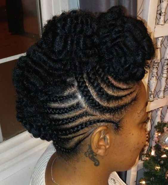 Updo, but with braided sides