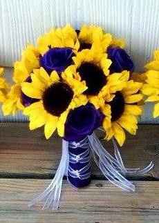 with purple roses