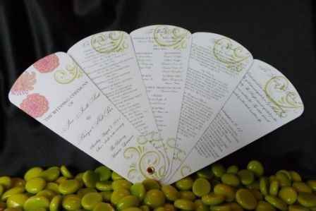 The Wedding Sophisticate - petal fan programs