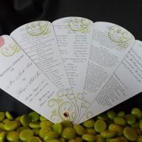 The Wedding Sophisticate - petal fan programs