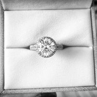 Round Halo Engagement Ring