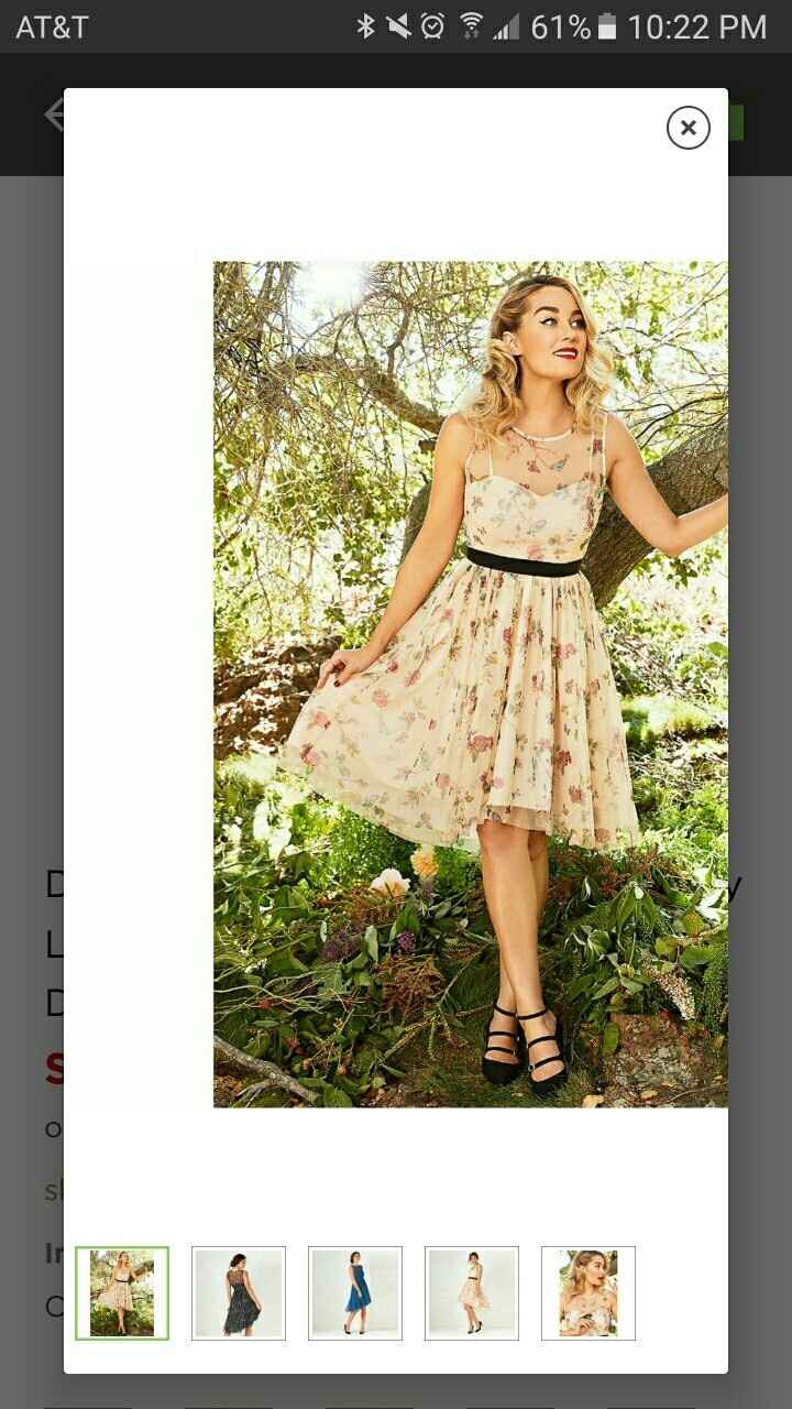 Patterns on Brides Maid Dresses