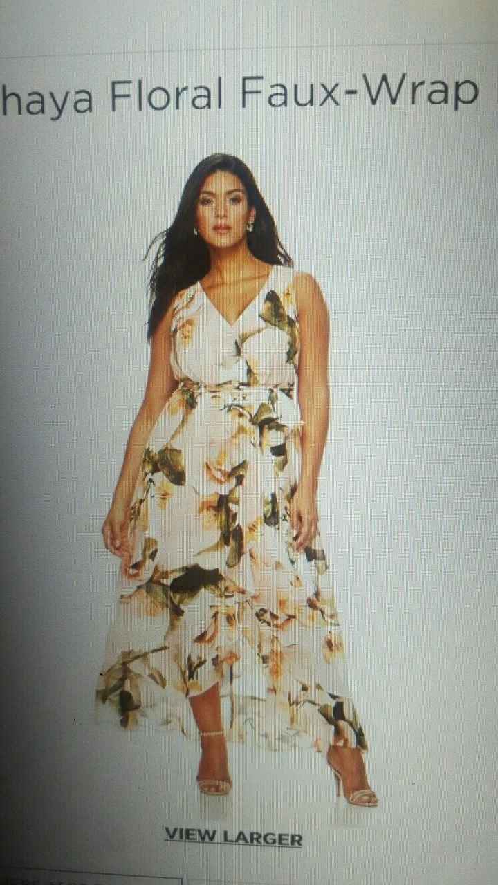 Floral bridesmaid dress