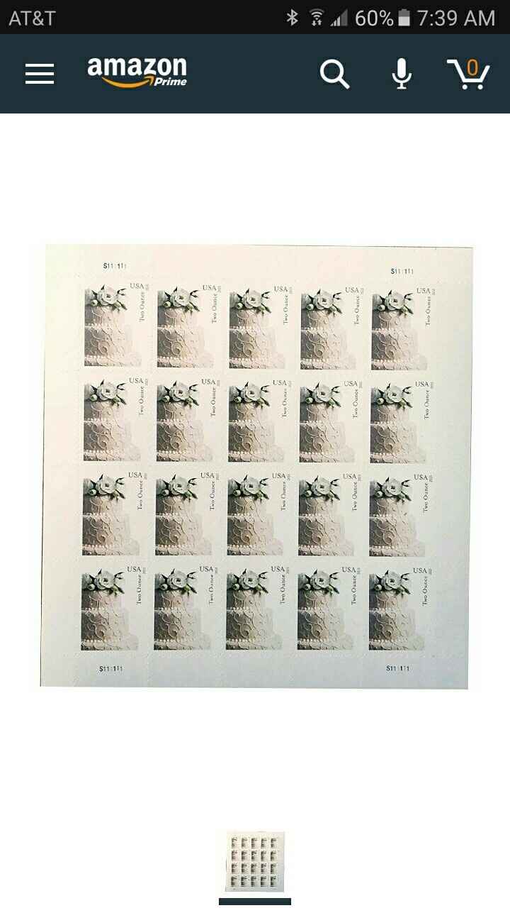 Postage stamps for invites