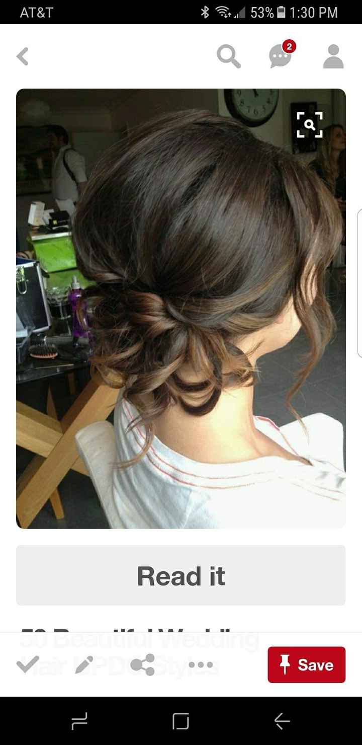 Hair trial for bridal shower