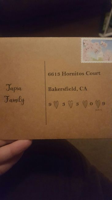 Save the date envelope...