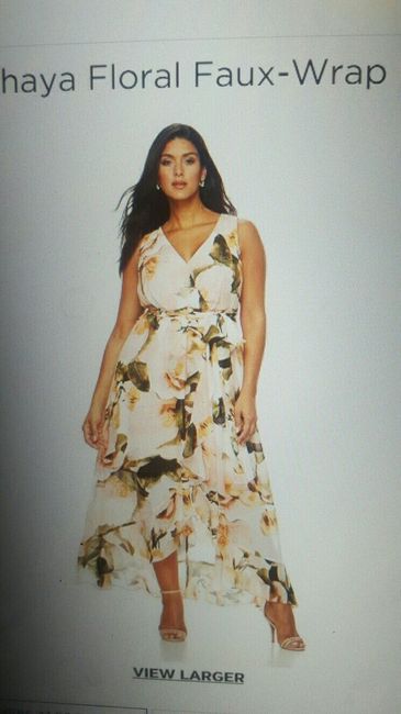 Floral bridesmaid dress