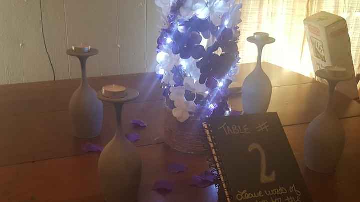 DIY centerpiece mock-up