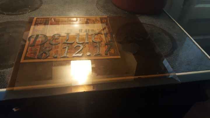 My DIY glass guestbook