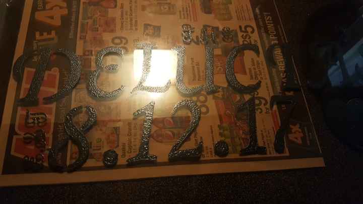 My DIY glass guestbook