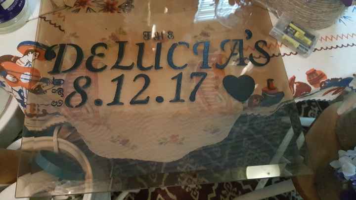 My DIY glass guestbook