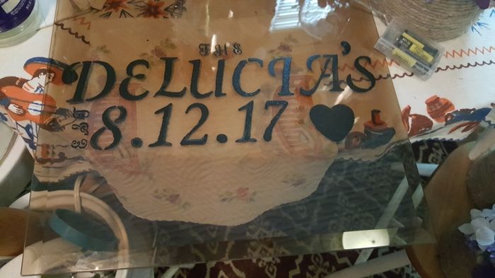 My DIY glass guestbook