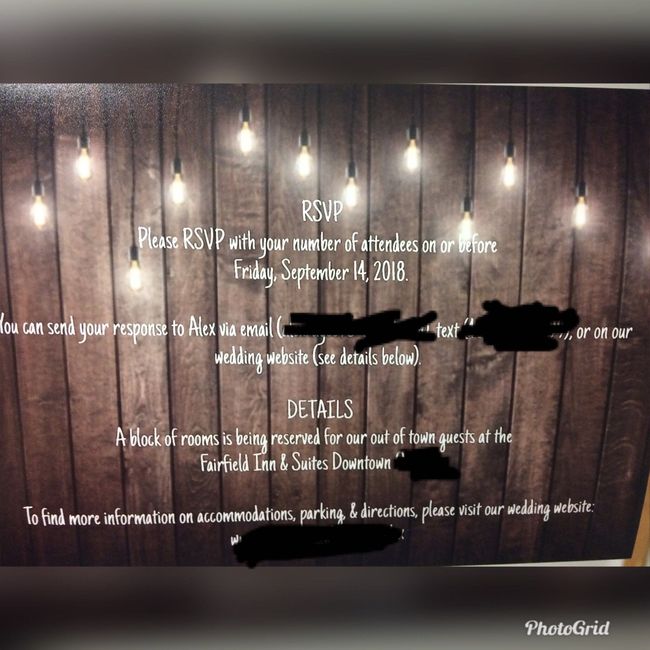 Invites and inserts are in!!! - 1