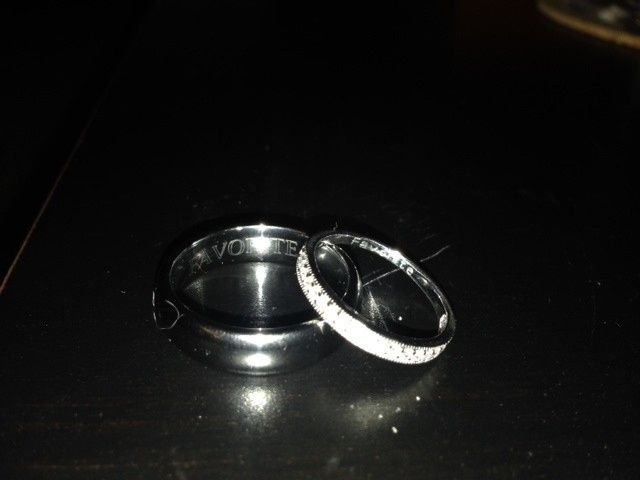 Got our rings engraved!