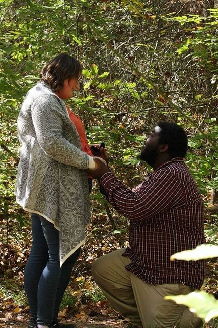 Pics from when he asked!