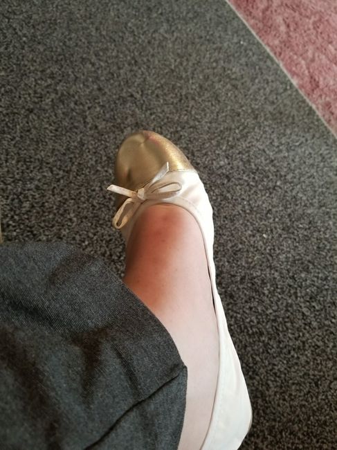 Brides wearing flats