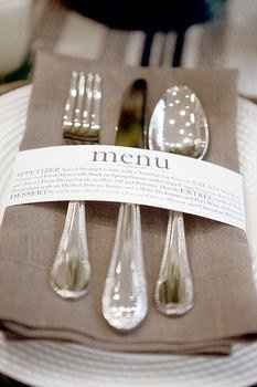Wedding Reception Menu