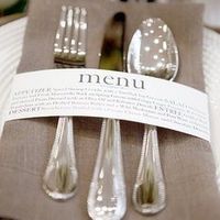 Wedding Reception Menu