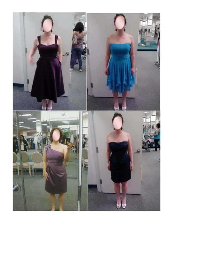 can you please help with choosing david's bridal bridesmaid dress?