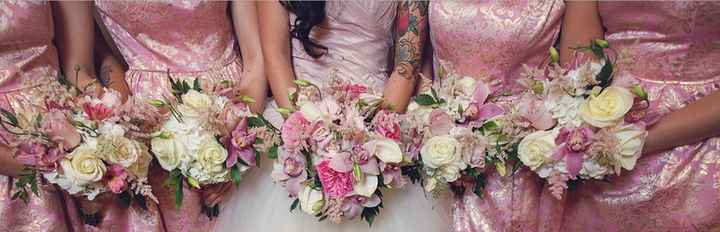 What colors to have with a blush pink dress?