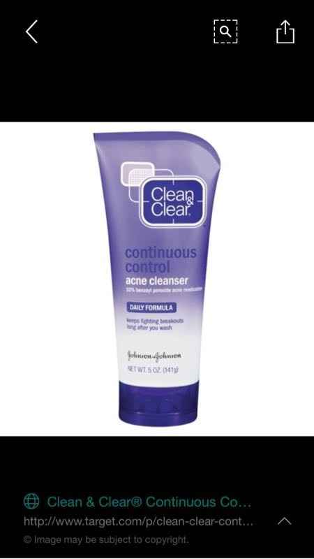 Clean & Clear Continuous Control Acne Cleanser Review